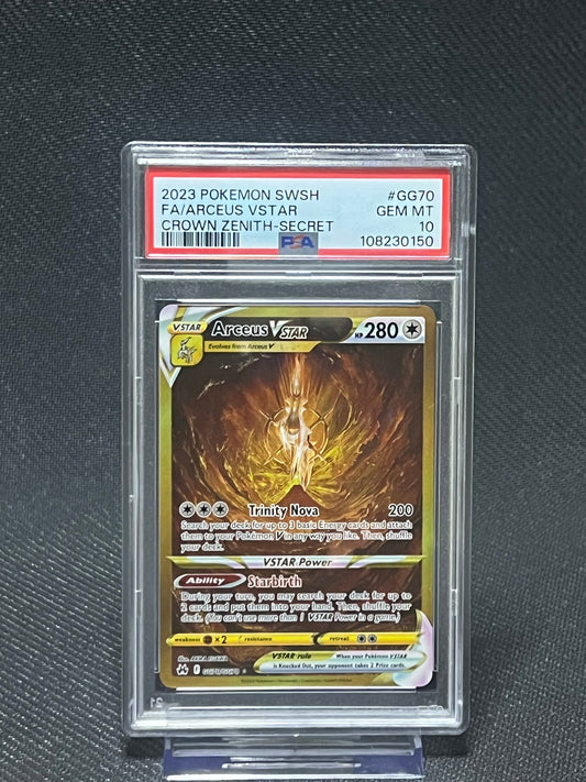 PSA 10 Arceus Vstar, Crown Zenith- Secret