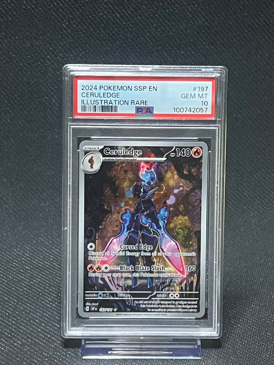PSA 10 Ceruledge, SI, Surging Sparks